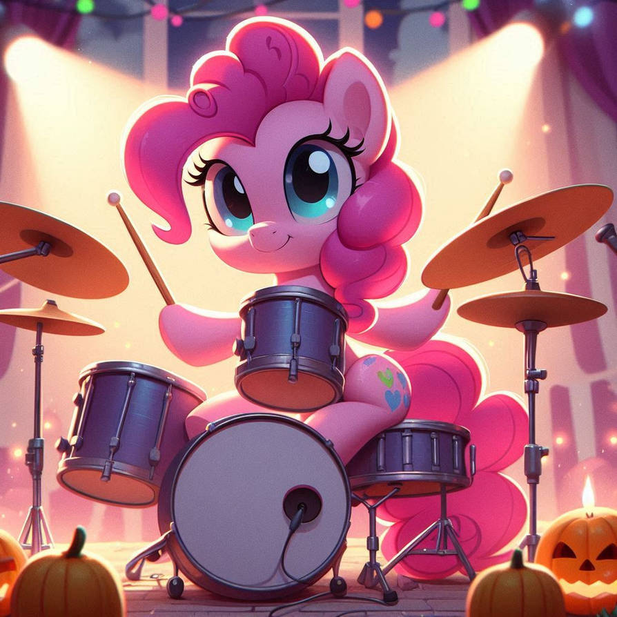 Немного музыки - My Little Pony, PonyArt, Pinkie Pie, Blur song 2, Видео, Длиннопост