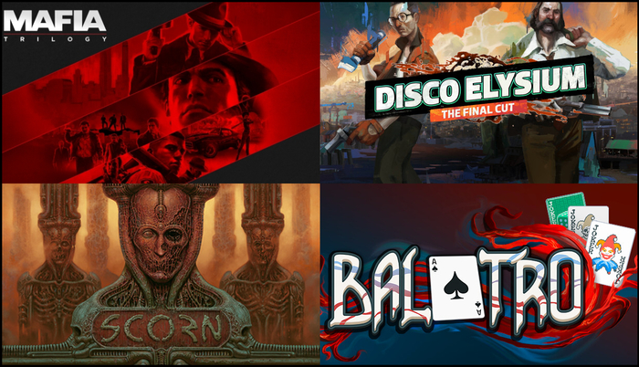    Mafia, Balatro, Scorn  Disco Elysium , Steam, , Steamgifts, , Scorn, Disco Elysium, Balatro