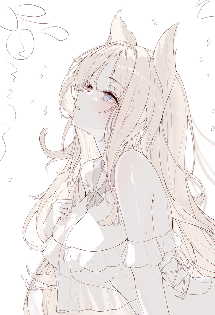 Archetto Anime Art, , Arknights, Archetto, Animal Ears