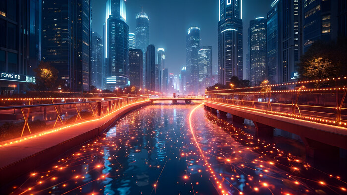 Светящийся город