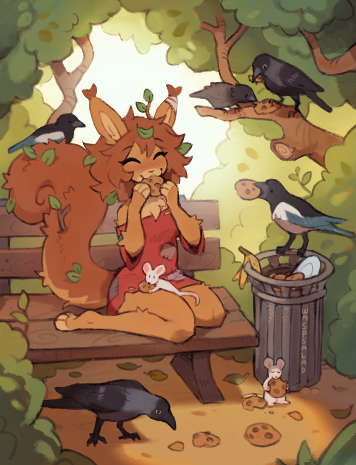 Cookies & friends , , , Furry squirrel, Waspsalad