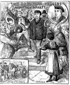 Рисунки в газетах, посвящённые убийству Джонни Гилла.