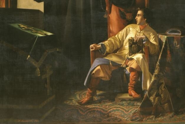 Иван Грозный в молодости. Фрагмент картины Павла Плешанова.