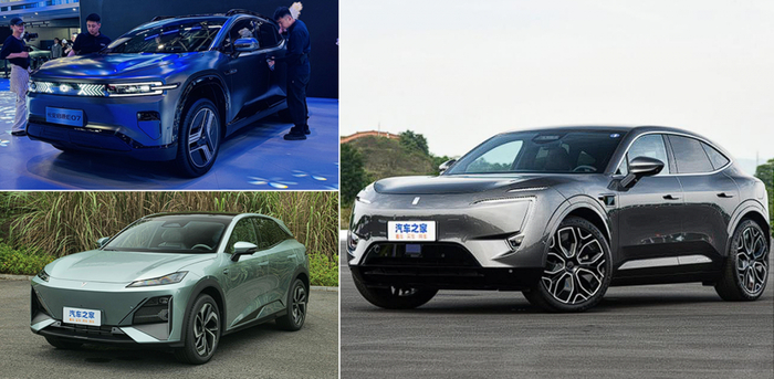 Слева - тот самый “трансформер” Nevo (сверху) и самая популярная модель Deepal (снизу). Справа - Avatr, который стал в России одним из самых продаваемых китайских электрокаров. Популярнее него только Zeekr, но про него ниже.