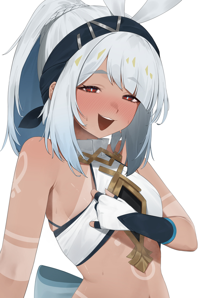 Mualani Genshin Impact, , Anime Art, Mualani (Genshin Impact), Flasso