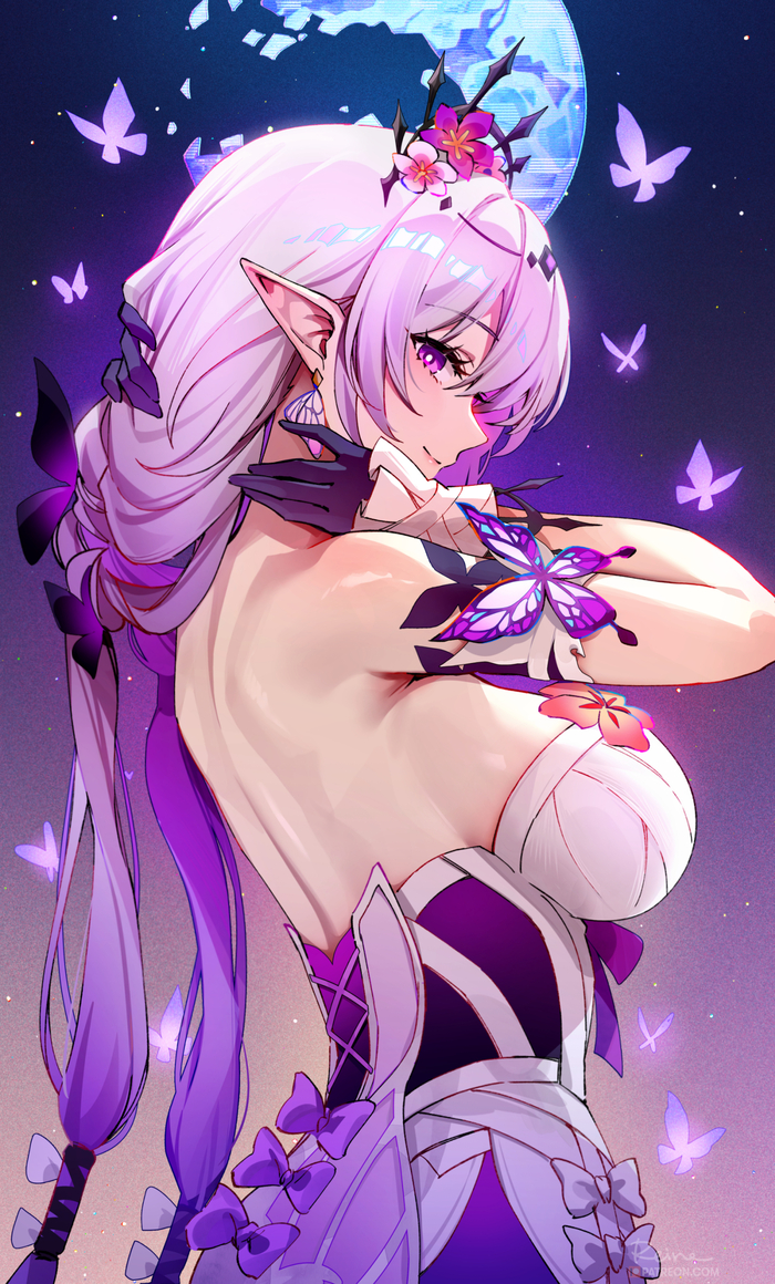 Castorice Anime Art, Honkai: Star Rail, Castorice (Honkai: Star Rail), Foxyreine