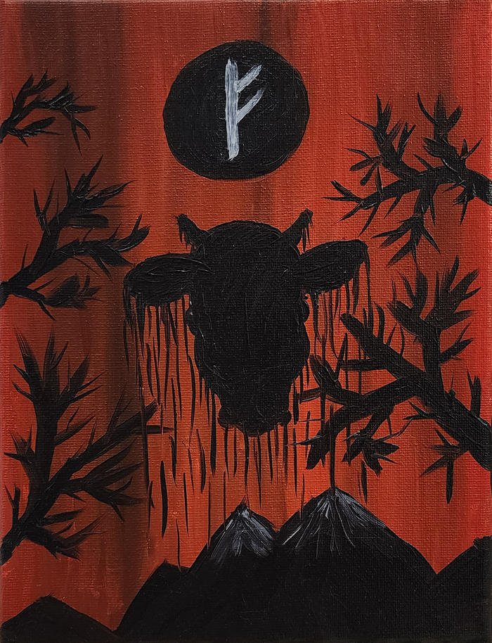 "Обратная сторона богатства" 2024. Масло.