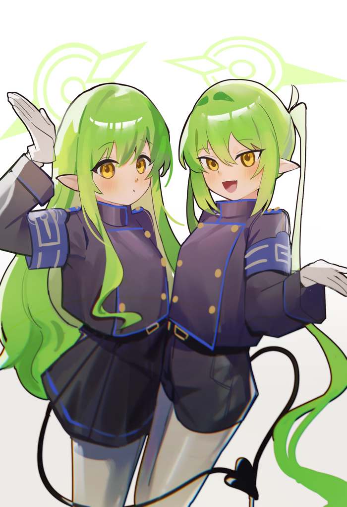 3  , Anime Art, Blue Archive, Tachibana Nozomi, Tachibana Hikari