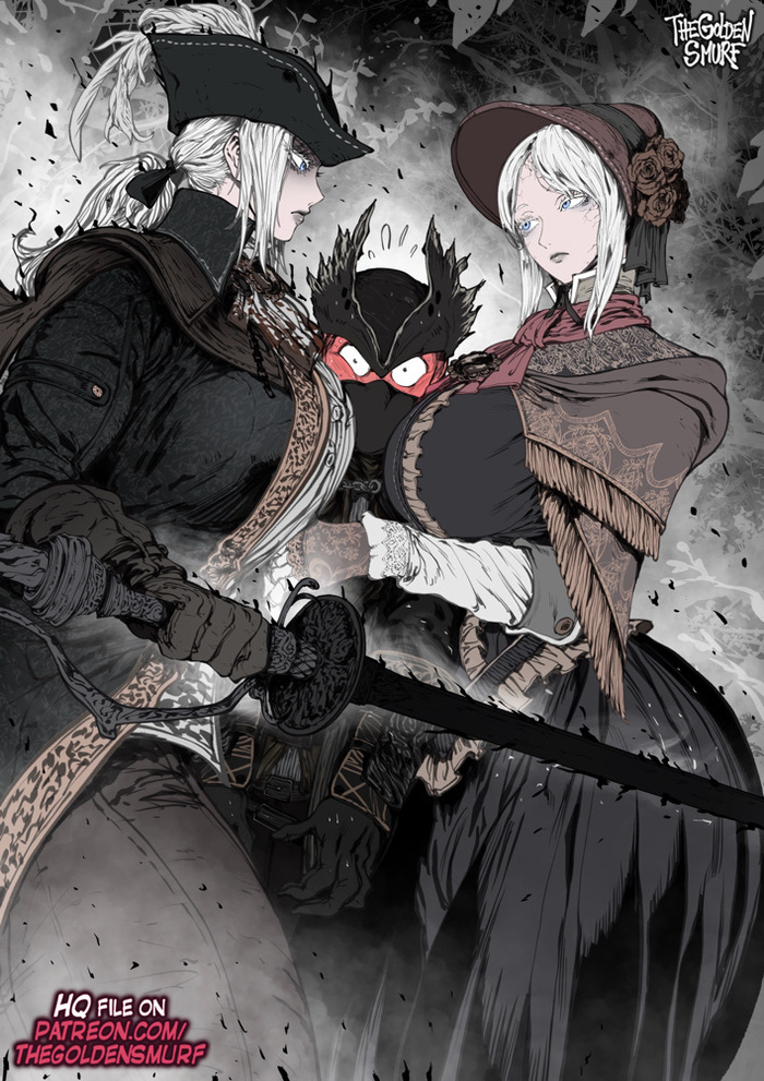 ! Thegoldensmurf, , Bloodborne, Lady Maria, Plain Doll, , Game Art, Extra thicc, 