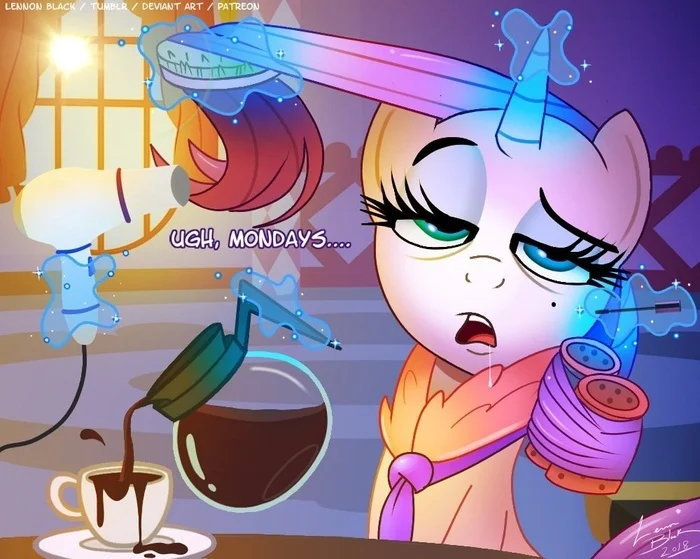 The beginning is not divided - My little pony, PonyArt, Rarity