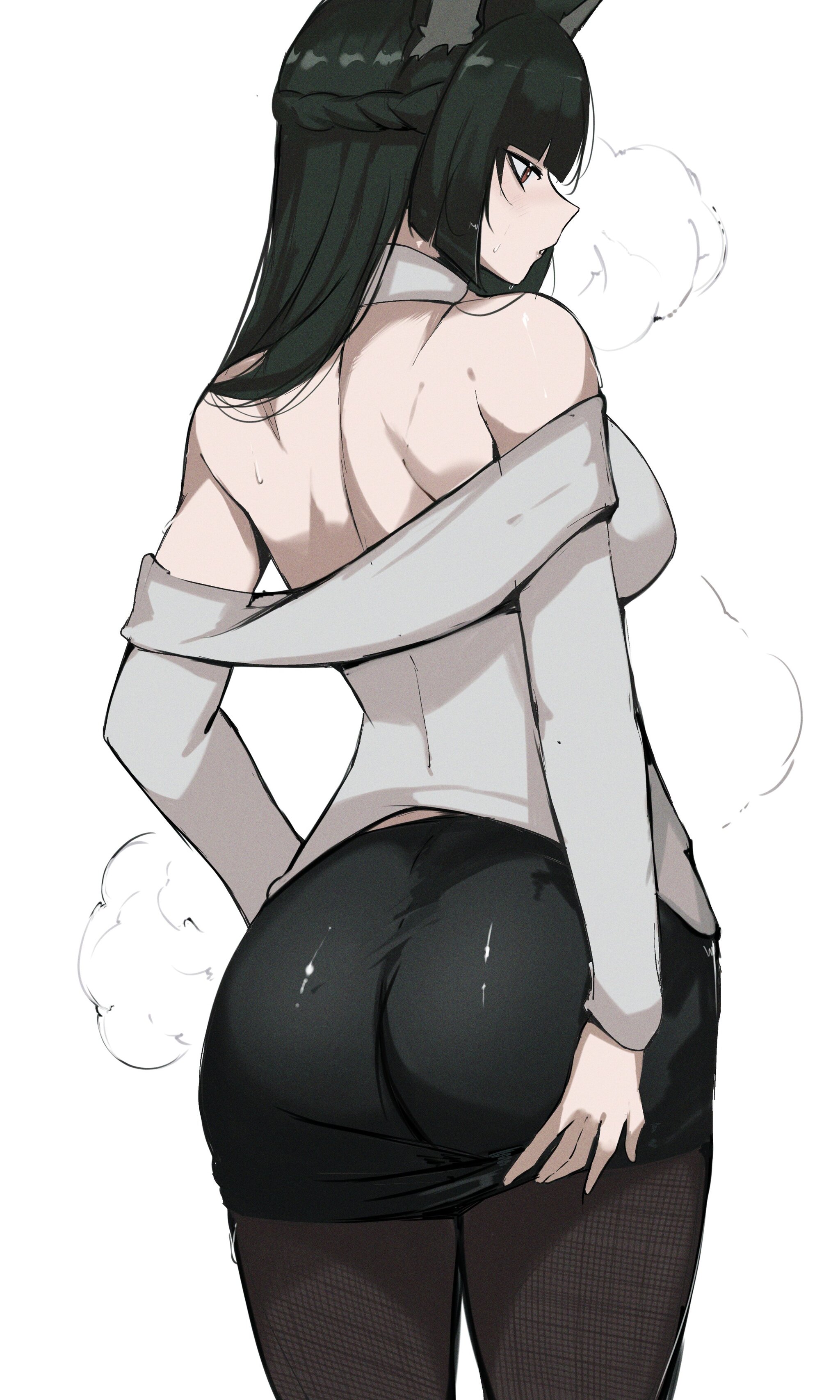 Miyabi - Anime art, Zenless Zone Zero, Hoshimi Miyabi (zzz), Animal ears, Kitsune