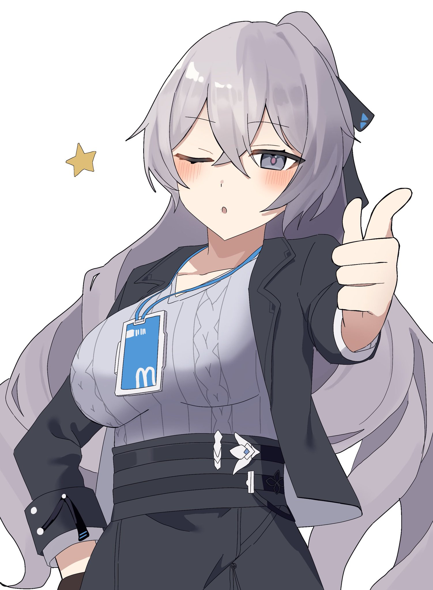 The week will be short - Anime art, Anime, Honkai: Star Rail, Bronya (Honkai: Star Rail), Office lady