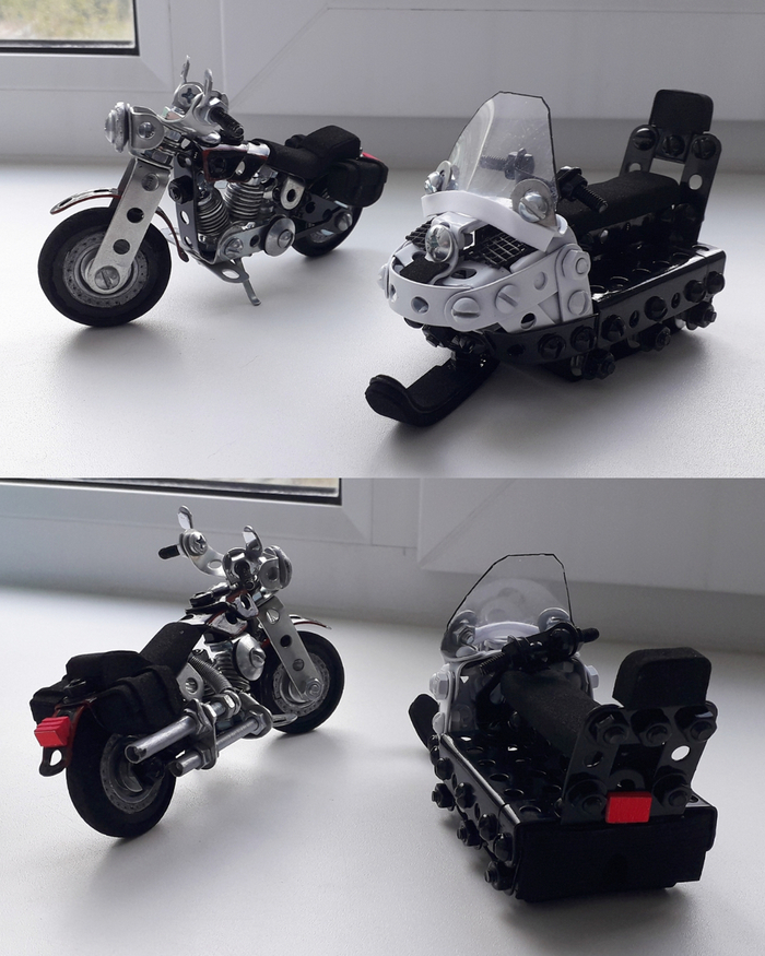 Harley-Davidson, Буран 640 из металлического конструктора, резины и картона