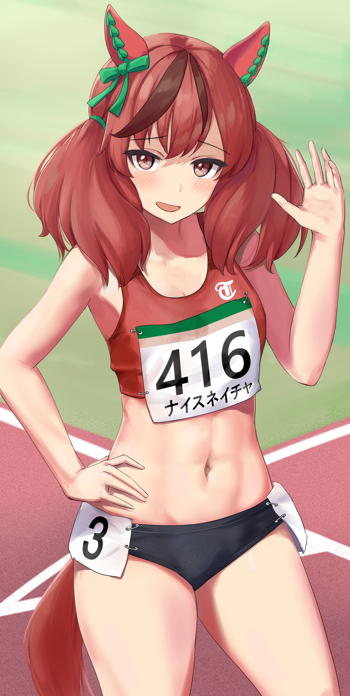 Nice Nature , Anime Art, Uma Musume Pretty Derby, Nice Nature, Animal Ears, , ,  