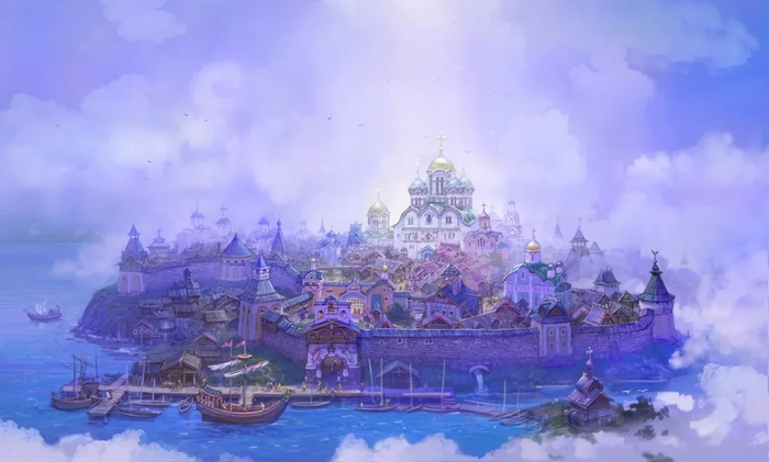 Картина «Китежград» кисти художника А. Смирнова