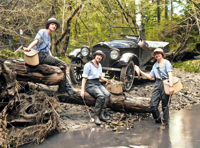 Подборка интересных и необычных фотографий из США. 20 раскрашенных фотографий ХХ века. Часть XX 20 век, Старое фото, Фотография, США, Колоризация, Длиннопост