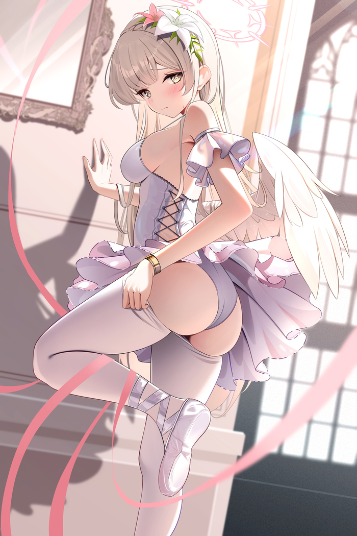 Kirifuji Nagisa #004 , Anime Art, Blue Archive, Kirifuji Nagisa, , , Sideboob, , , 