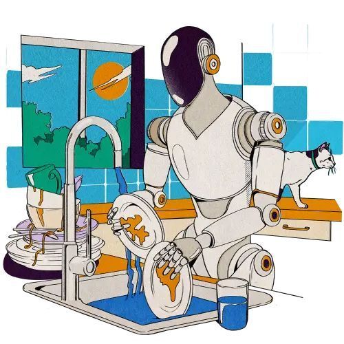 Новое поколение роботов уже работает в коммерческих условиях, например, на складах, а в будущем появятся домашние роботы-гуманоиды, которые до этого были предметом научной фантастики