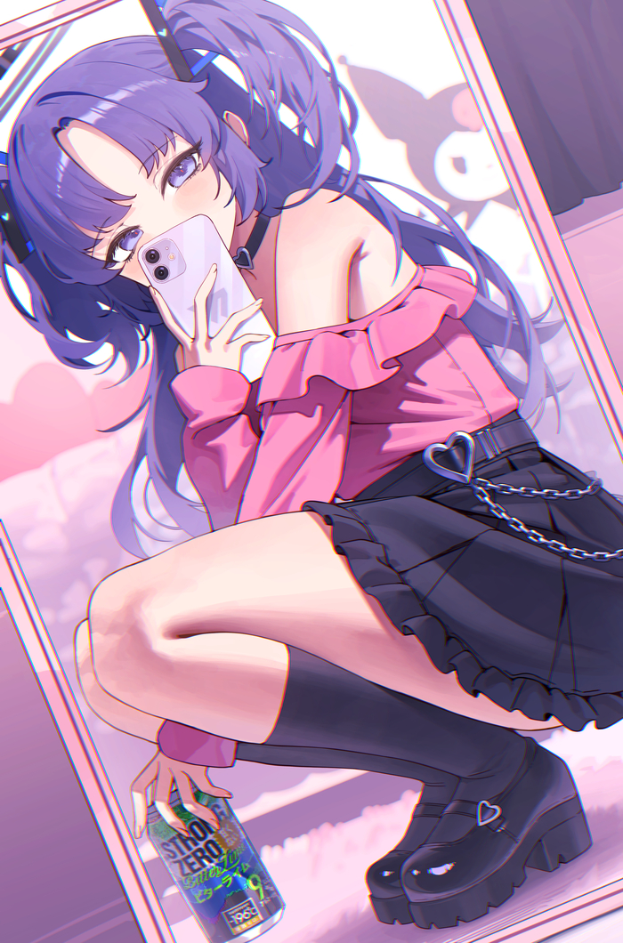Hayase Yuuka #024 , Anime Art, Blue Archive, Hayase Yuuka, ,  , , , , , , , , , 
