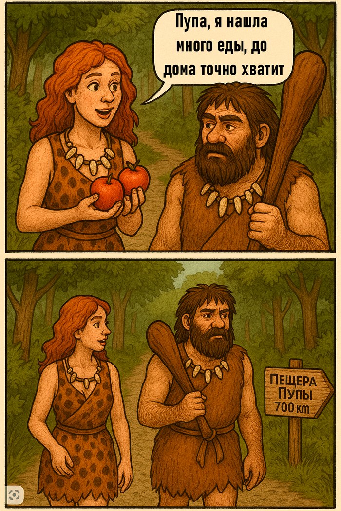 Врач сегодня: «рекомендую есть пять раз в день», врач в эпоху палеолита: «рекомендую есть когда есть»