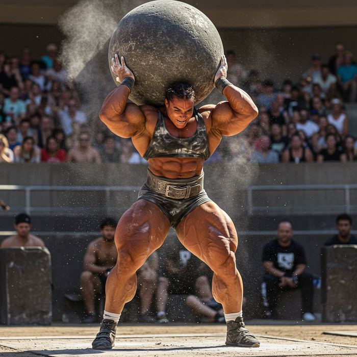 С каменным шаром