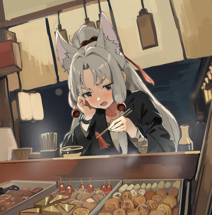  , Anime Art, Voiceroid, Tohoku Itako, Animal Ears