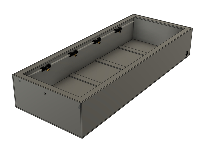 Вариант 1, форсунки в верхней части направлены вниз.