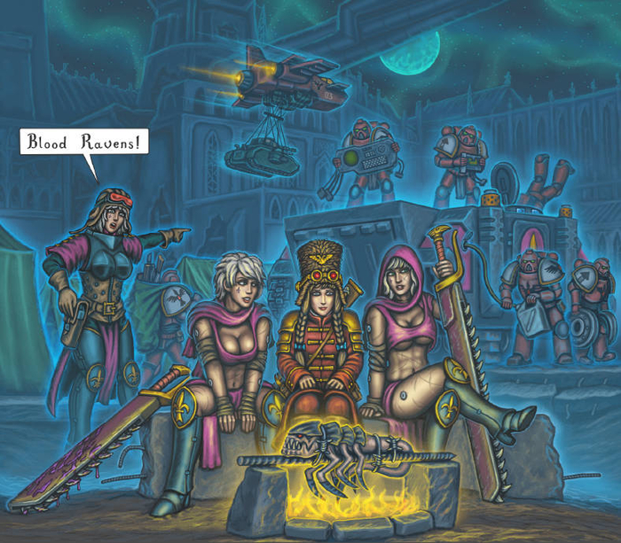   , Warhammer 40k, Wh humor, Blood ravens, Adepta Sororitas, A20t43c
