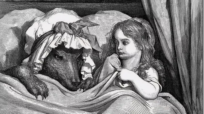 Иллюстрация Гюстава Доре к «Красной Шапочке»