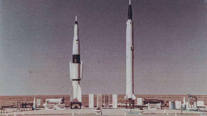 Геофизические ракеты Р-2А и Р-5А на полигоне Капустин Яр на испытаниях