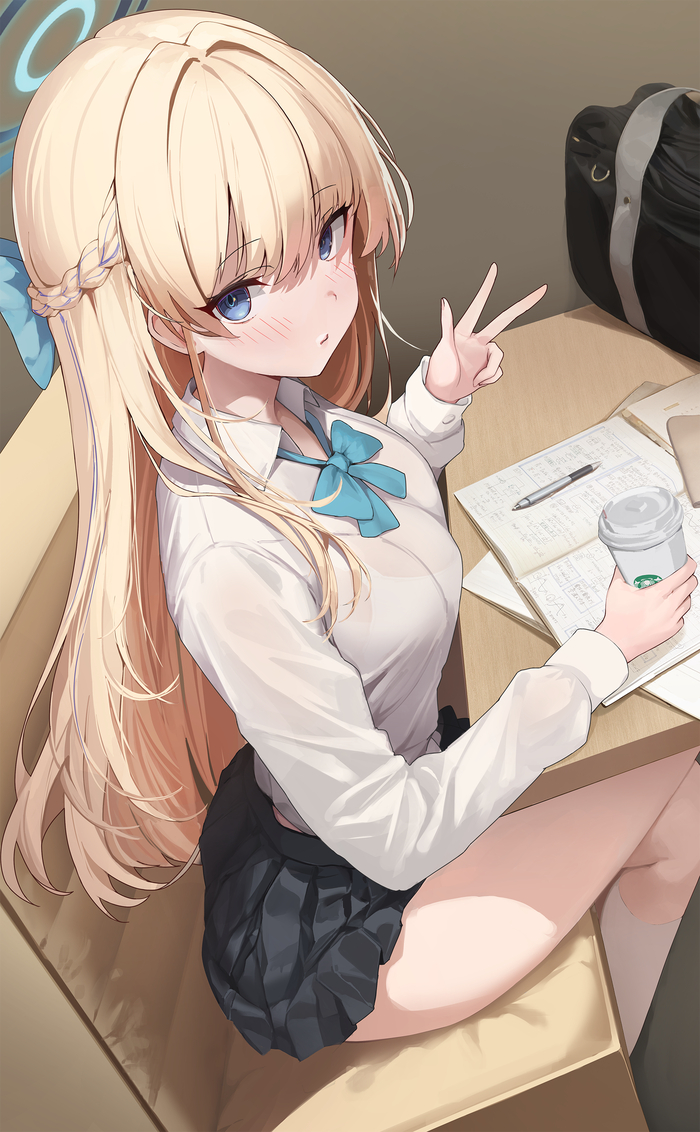 Asuma Toki #035 , Anime Art, Blue Archive, Asuma Toki, ,  , , , , -,  , 