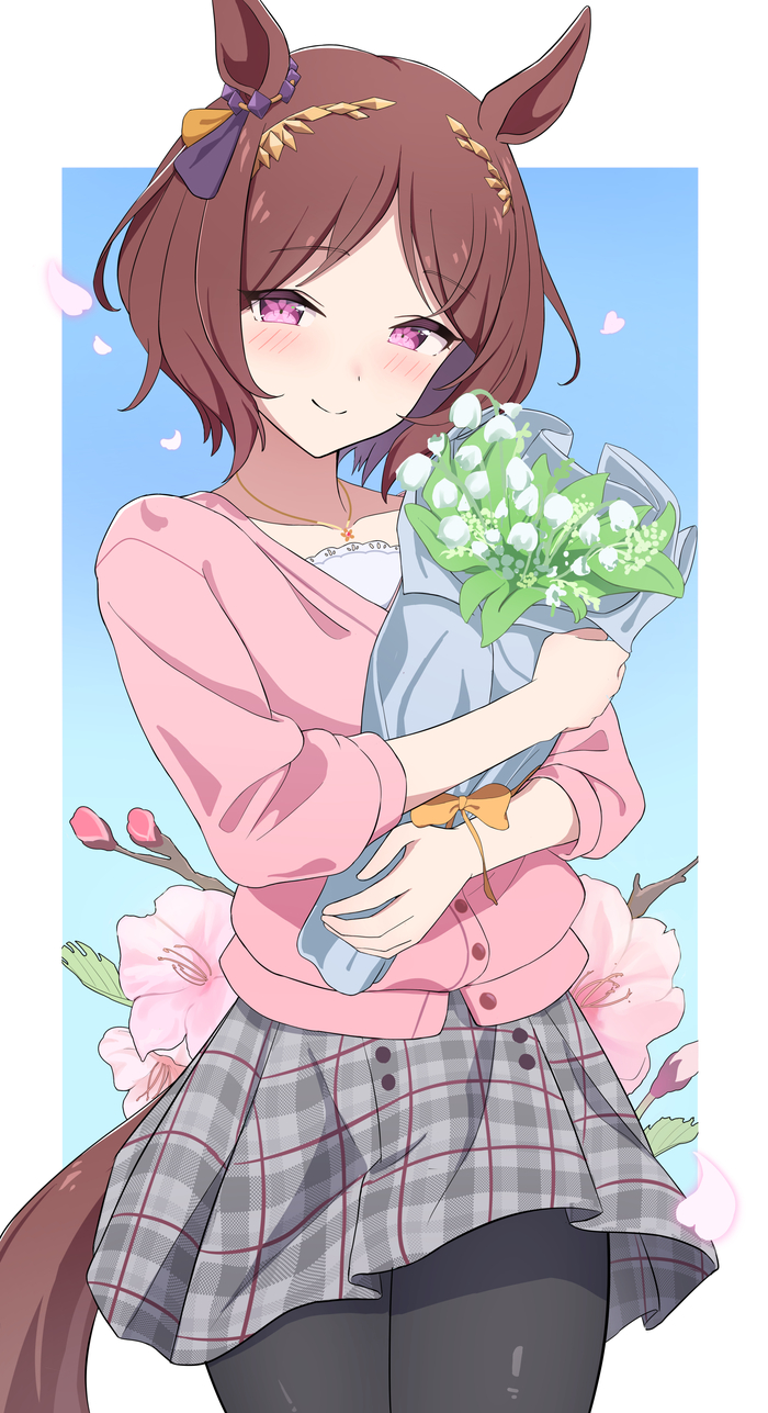 Sakura Laurel    08.05 , Anime Art, Uma Musume Pretty Derby, Sakura Laurel, Animal Ears, 