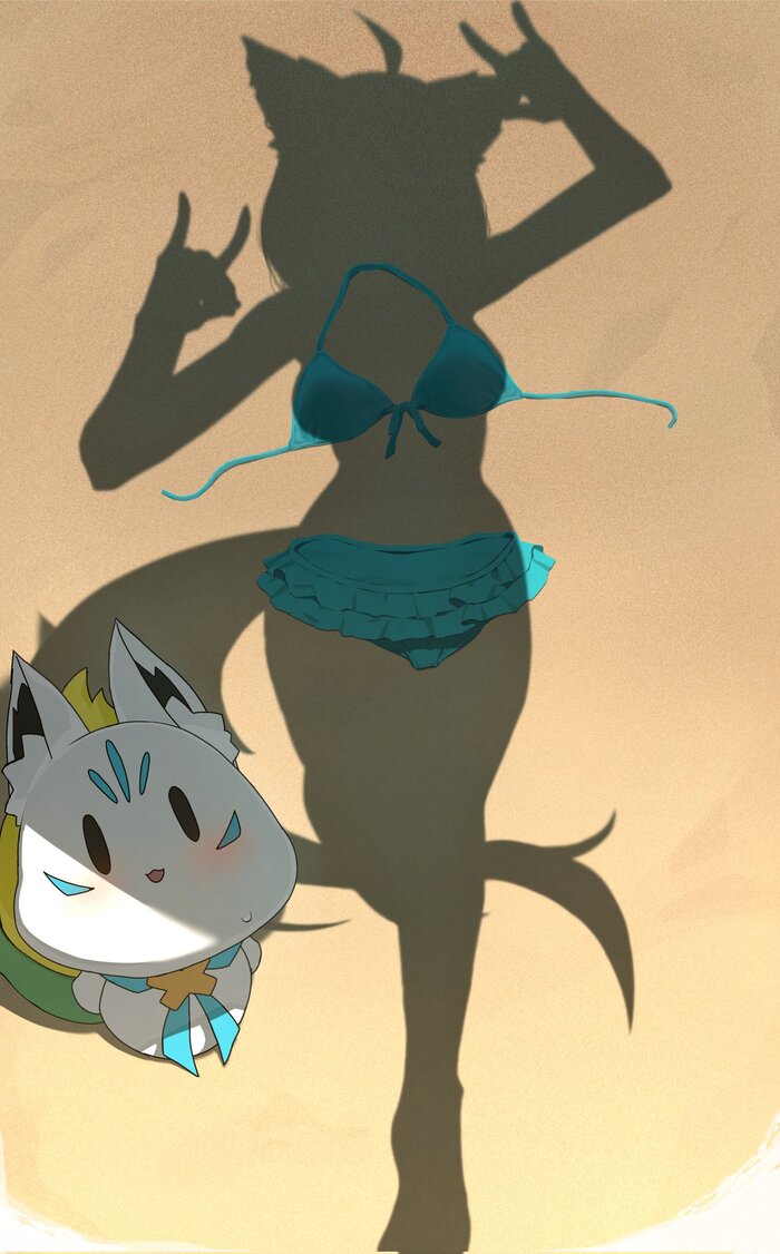 Shirakami Fubuki  #007 , Anime Art, Hololive, , , Animal Ears, Shirakami Fubuki