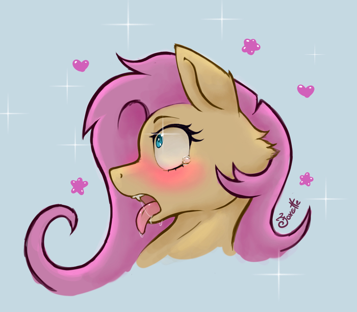   My Little Pony, MLP Edge, Ponyart, Fluttershy, Flutterbat