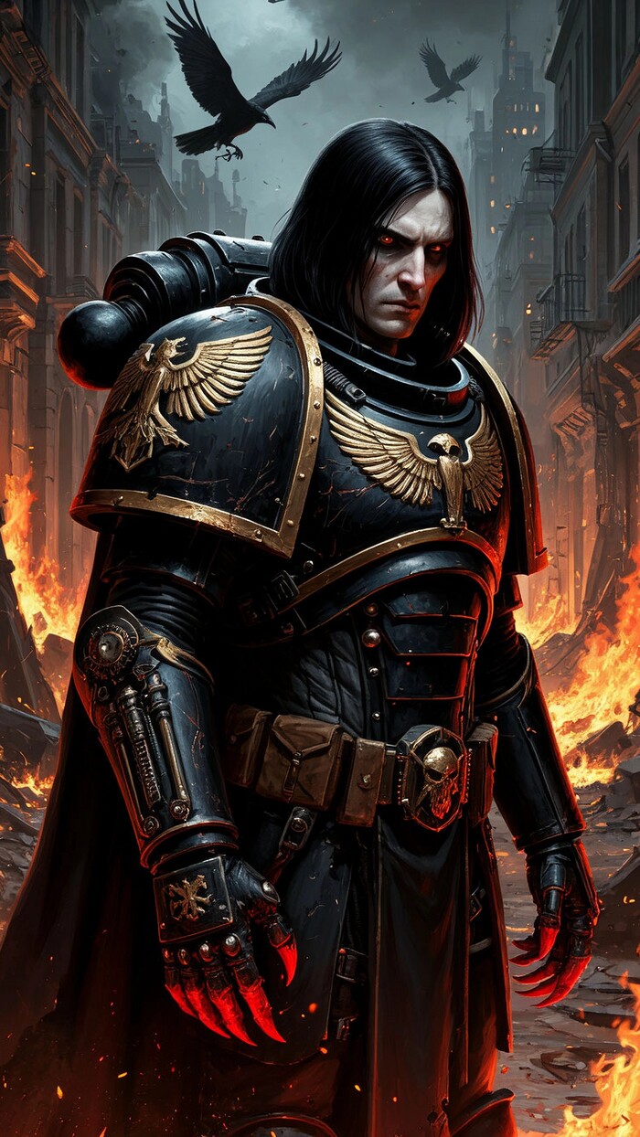 Мрачный и задумчивый Повелитель Воронов был суровым лидером своего легиона, но на первом месте для него неизменно стояла справедливость и надежда на лучшее будущее для человечества.