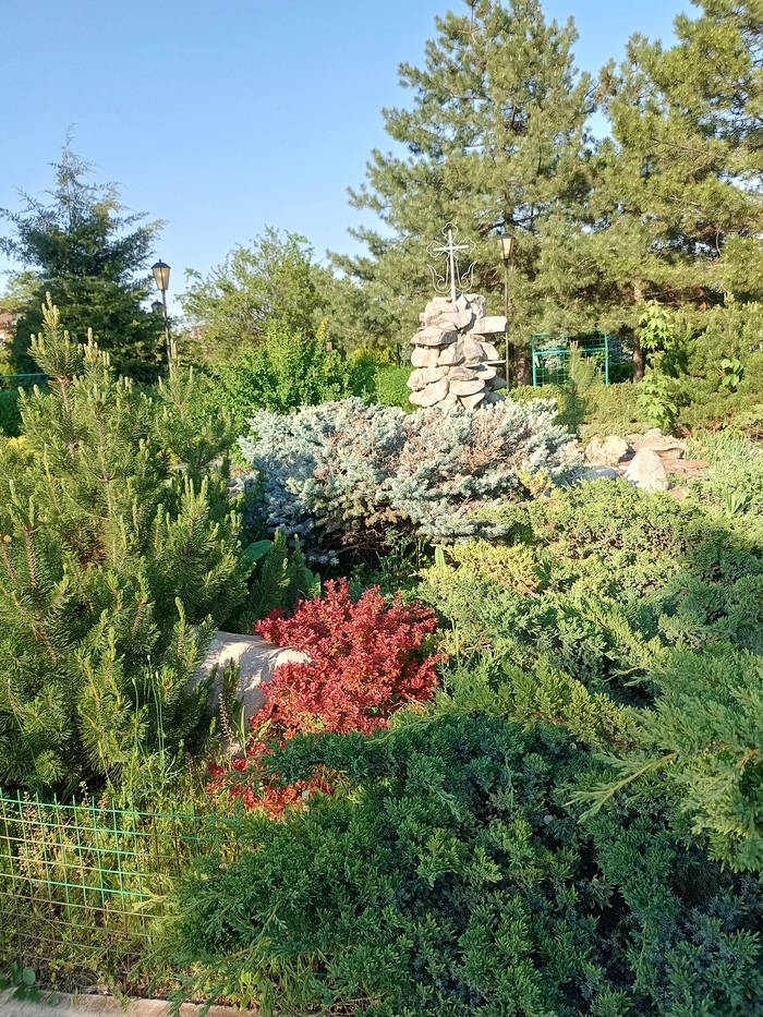 ЗА САДОМ УХАЖИВАЕТ ТОЛЬКО ОДИН ЧЕЛОВЕК. КОСИТ ТРАВУ И САЖАЕТ -ПОЛИВАЕТ И ОДНОВРЕМЕННО ОХРАННИК.