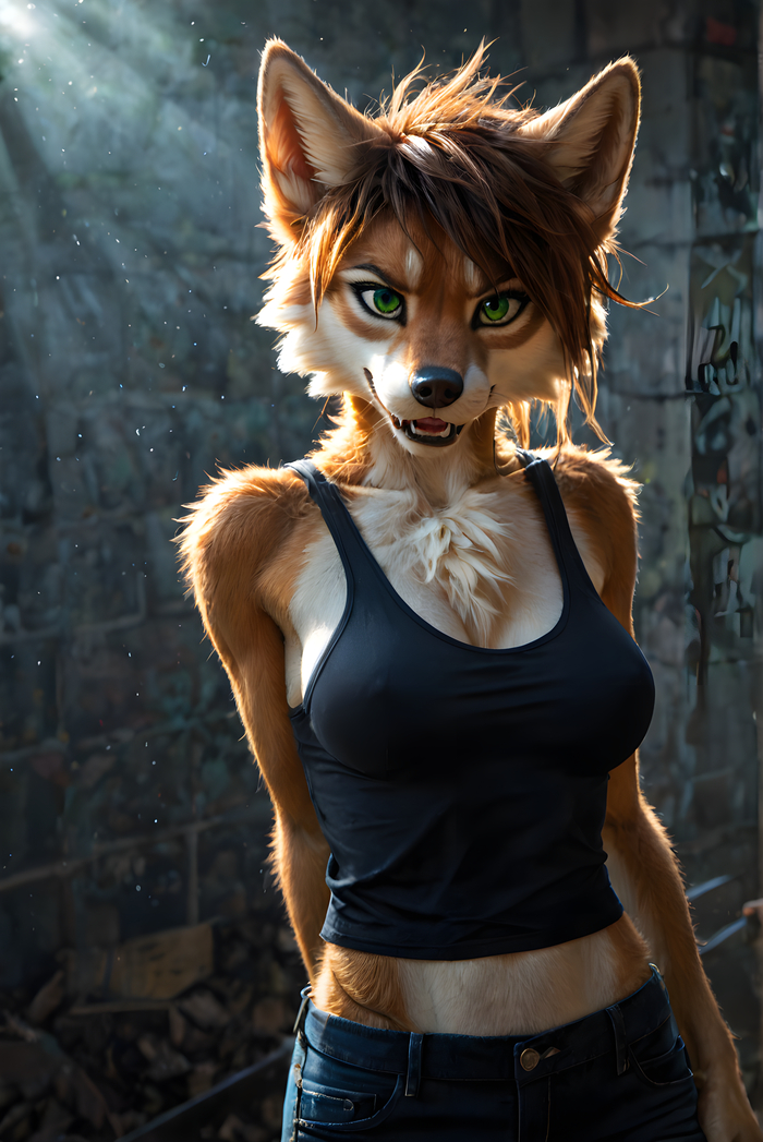    Wolfmks #1436 ,  , Furry Art, Stable diffusion 3, 