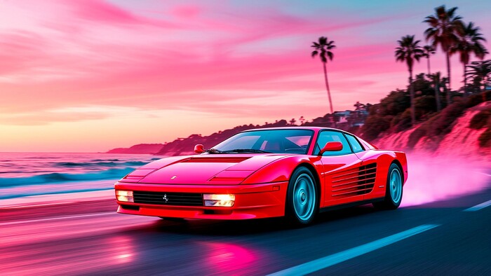 #endline  ,  , , Retrowave, 