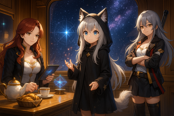      , , Anime Art, Stable Diffusion,  , Loli, ,  , Himeko (Honkai: Star Rail), Stelle (Honkai: Star Rail),  : 