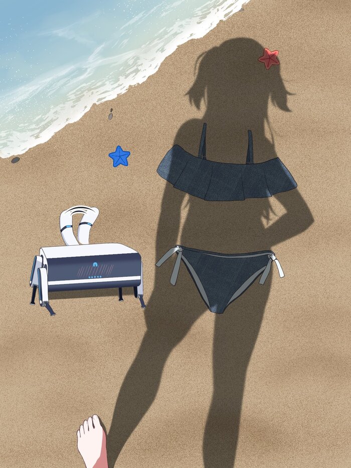 Hayase Yuuka #031 , Anime Art, Blue Archive, Hayase Yuuka, , , , Dressed shadow