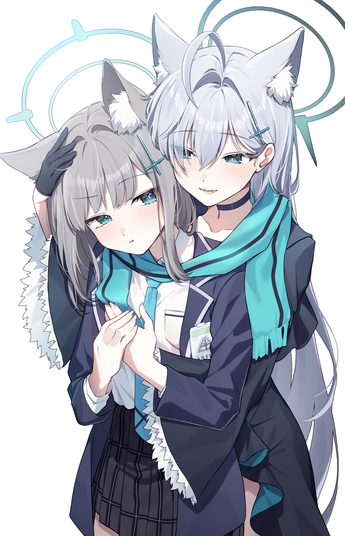 Sunaookami Shiroko #052 , Anime Art, Blue Archive, Sunaookami Shiroko, Shiroko Terror, , Animal Ears, , , , ,  , , ,  