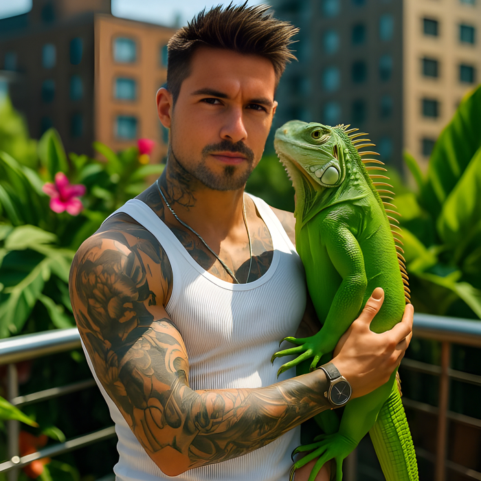 Слабо сделать фото с игуаной в обнимочку?