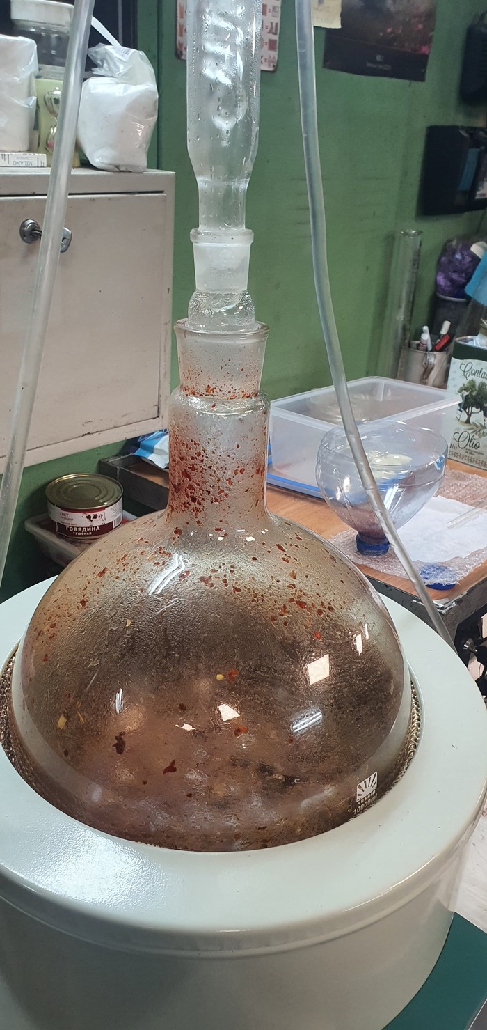 Немного тушения с приправами.