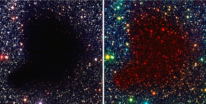 Вид справа: в инфракрасном свете.