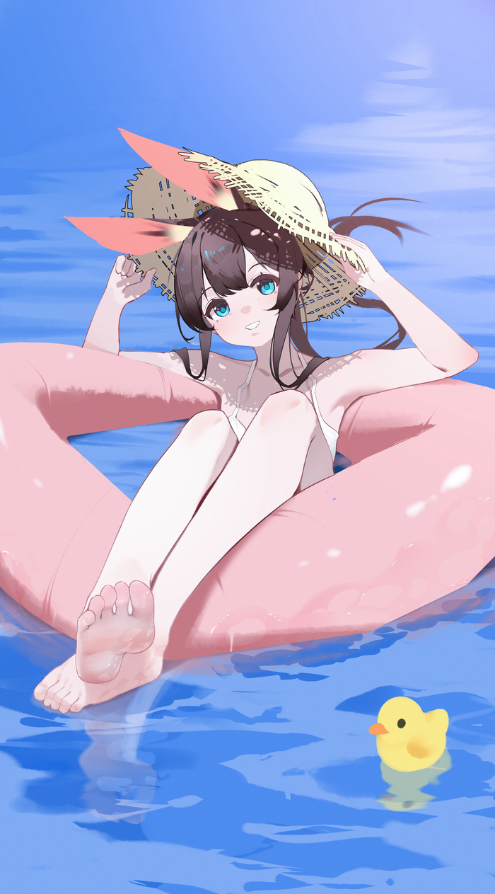 Amiya Anime Art, , Arknights, Amiya, Animal Ears, ,  