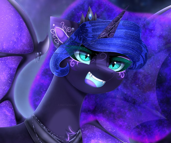   My Little Pony, Ponyart, Princess Luna, Nightmare Moon