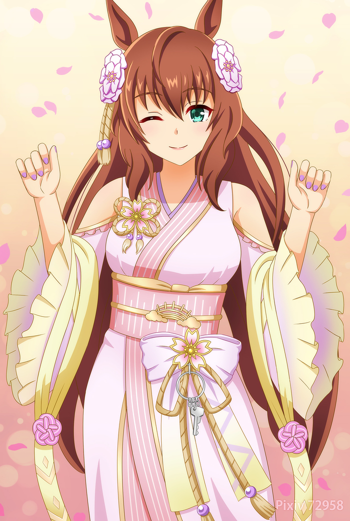 Maruzensky    19.05 , Anime Art, Uma Musume Pretty Derby, Maruzensky (umamusume), Animal Ears,  