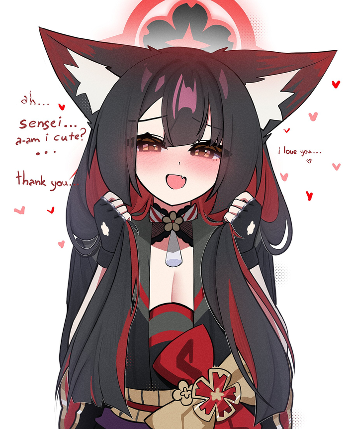 ...thank you......thank you......thank you......thank you......thank you......thank you......rape you......thank you......thank you... Anime Art, , Blue Archive, Kosaka Wakamo, Animal Ears, Snya Ko (silenzuka), 