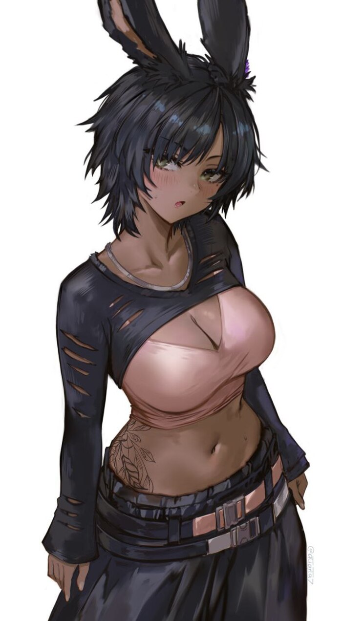 Original , Anime Art, Animal Ears, Viera, Original Character, Final Fantasy XIV