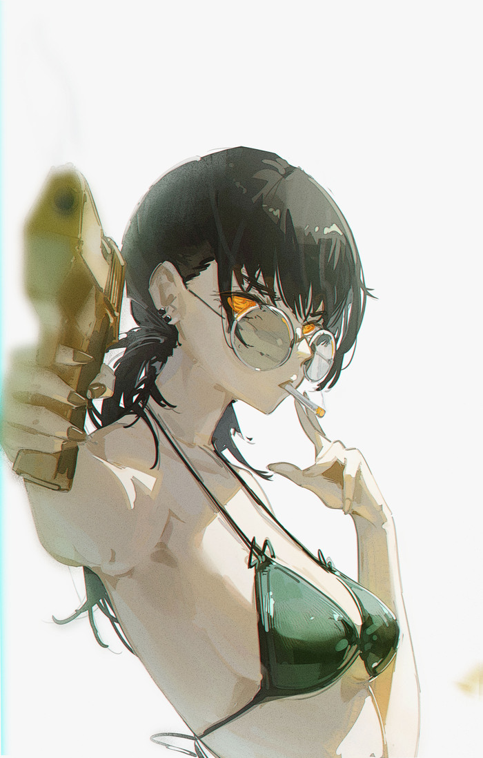 Asa Anime Art, , Chainsaw Man, Asa Mitaka, Pixiv